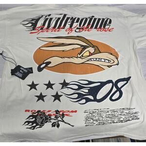Civil Regime Wile E. Coyote Racing American Classic Oversized Large